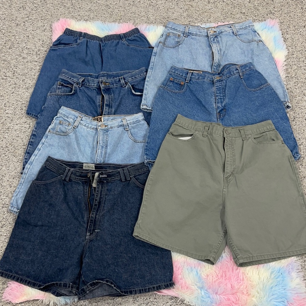 Size 16 vintage high waisted mom shorts straight from the 80’s  7 pairs